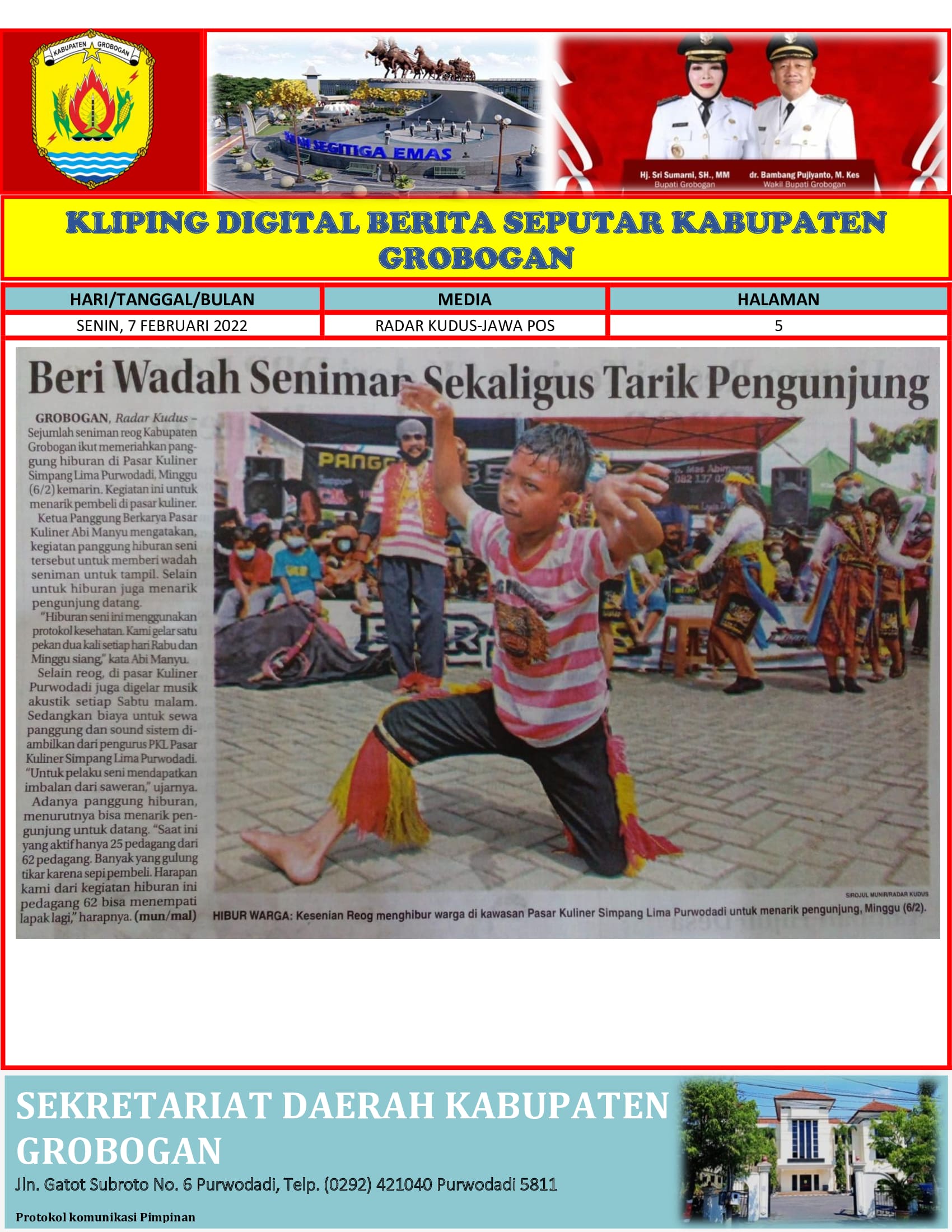 Beri Wadah Seniman Sekaligus Tarik Pengunjung Radar Kudus 7022022