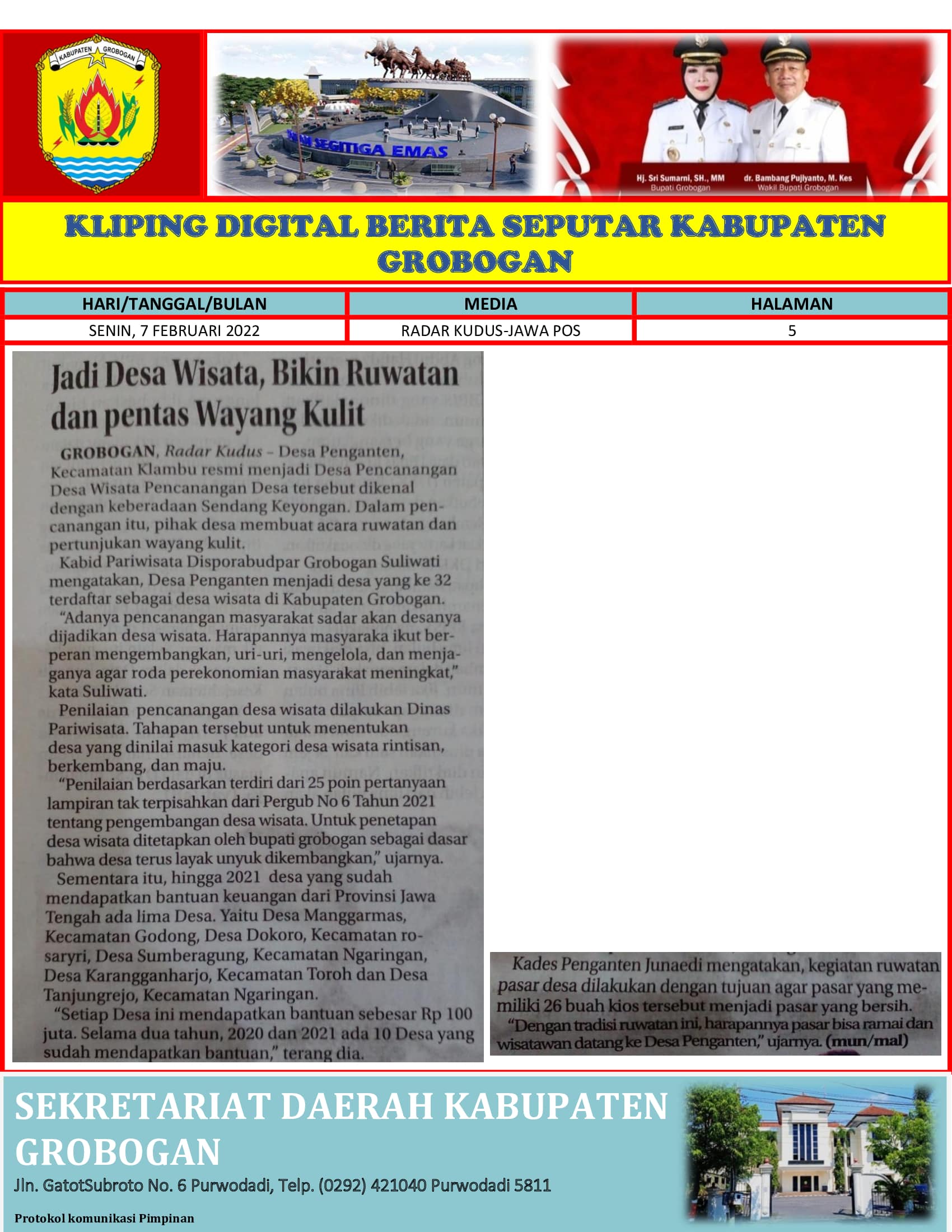 Jadi Desa Wisata Bikin Ruwatan dan Pentas Wayang Kulit Radar Kudus 7022022