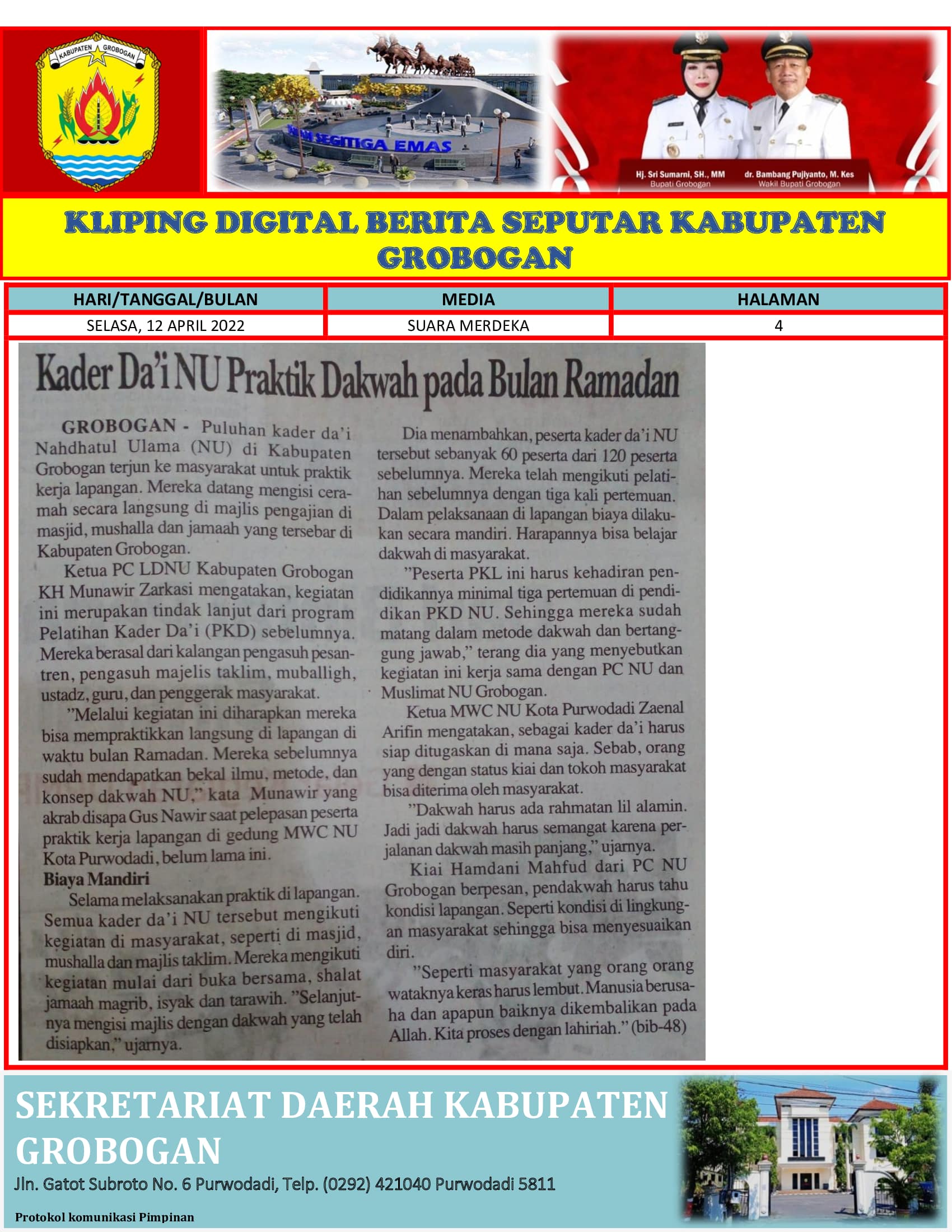 Kader Dai NU Praktik Dakwah Pada Bulan Ramadhan Radar Kudus 12042022 min