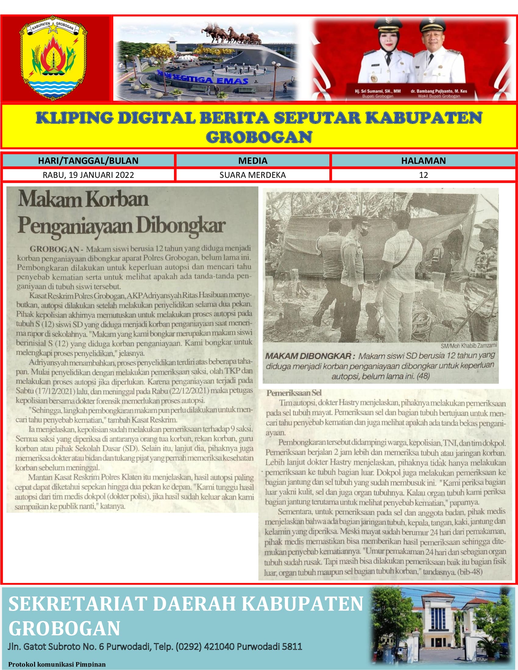 Makam Korban Penganiayaan Dibongkar Suara Merdeka 19012022