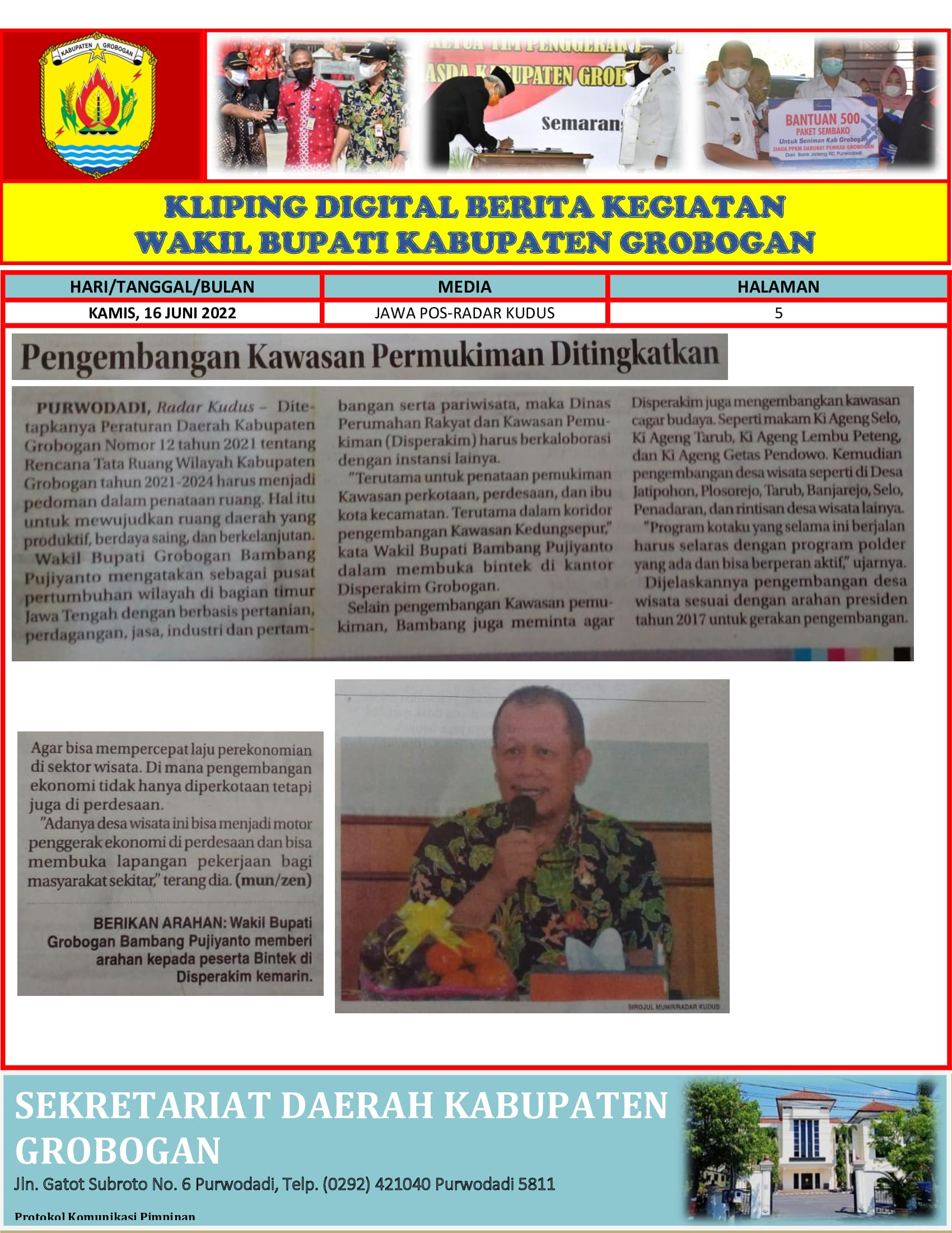 Pengembangan Kawasan Pemukiman Ditingkatkan Radar Kudus 16062022