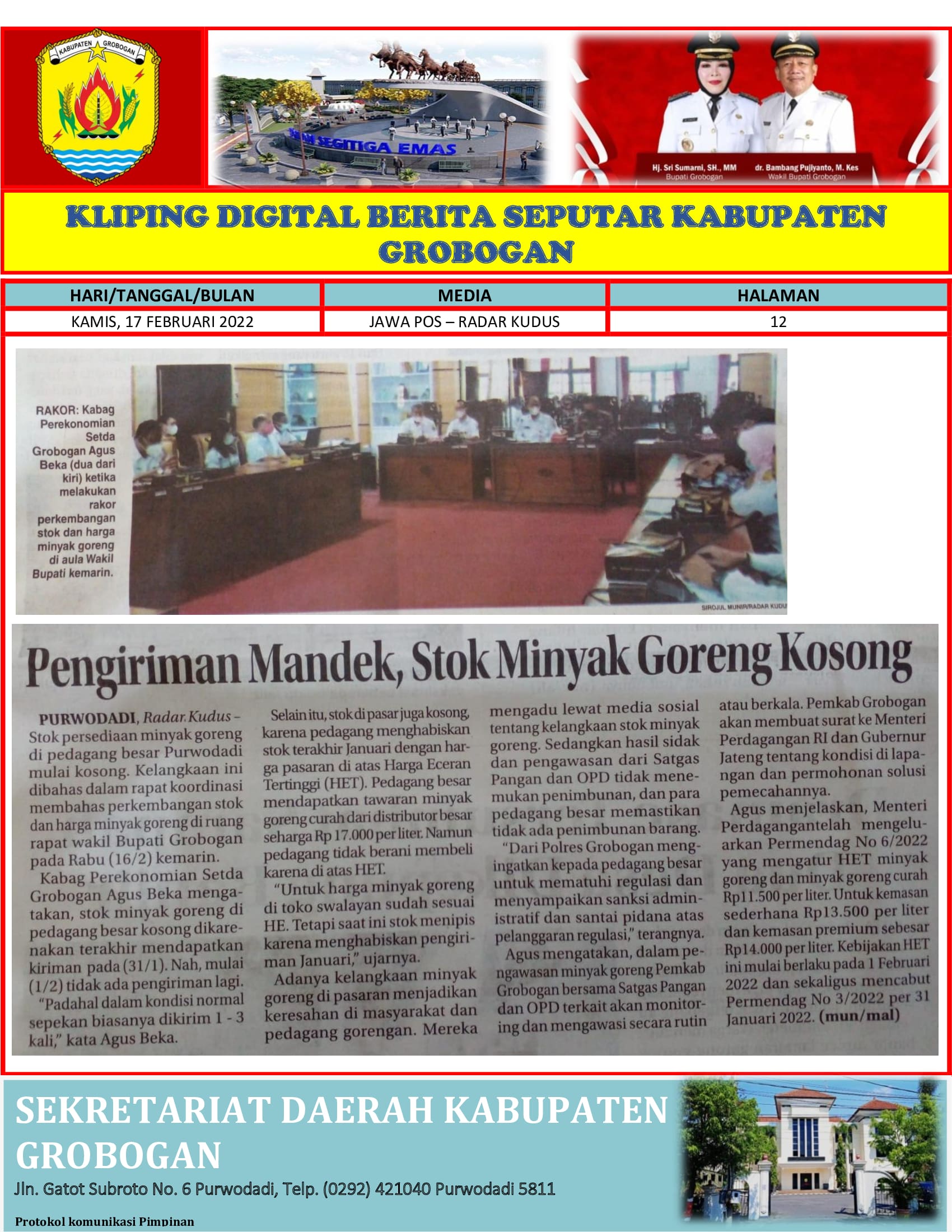 Pengiriman Mandek Stok Minyak Goreng Kosong Radar Kudus 17022022