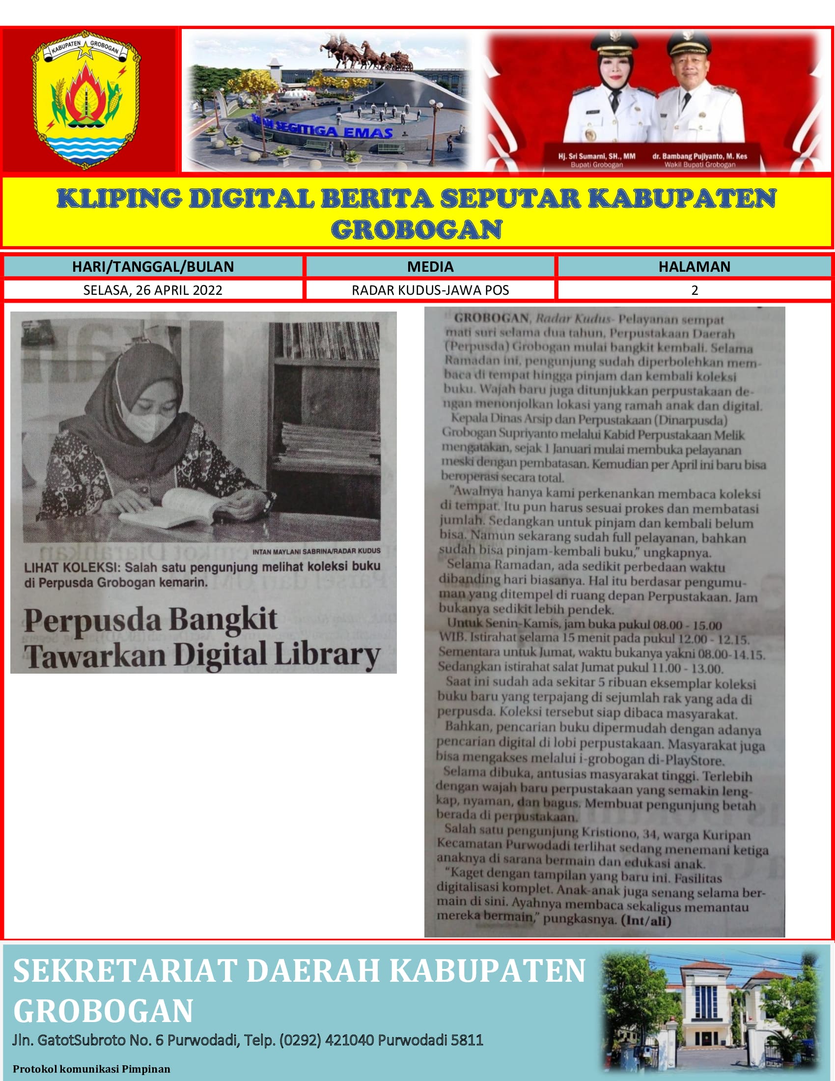 Perpusda Bangkit Tawarkan Digital Library Radar Kudus 26042022