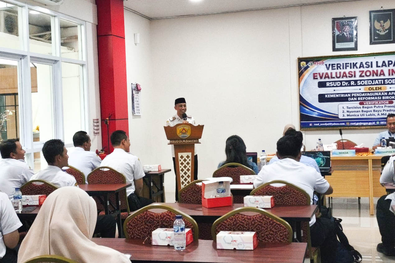 Sekda Grobogan memaparkan pembangunan Zona Integritas RSUD dr